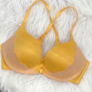 Victoria’s Secret marigold push up racerback bra